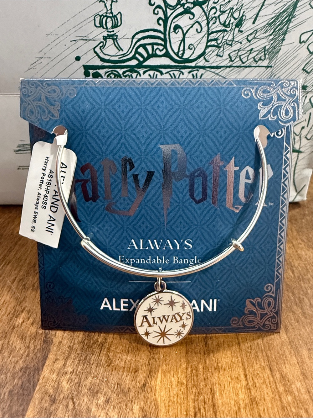 AUTHENTIC Alex and Ani Silver 'Always' Harry Potter Expandable Bracelet - NWT